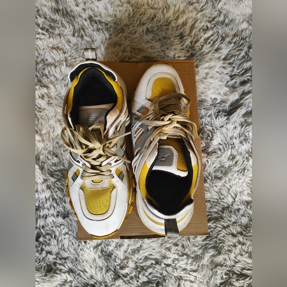 Ash Sneakers White Yellow Silver Balenciaga Triple S EU 39 US 8 - Picture 2 of 3